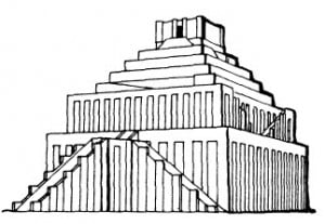 Вавилонская башня рисунок